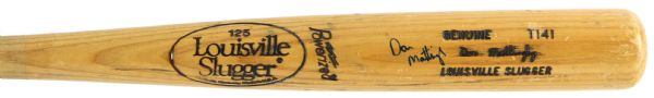 1983-85 Don Mattingly New York Yankees Signed Louisville Slugger Professional Model Game Used Bat (MEARS LOA/JSA)