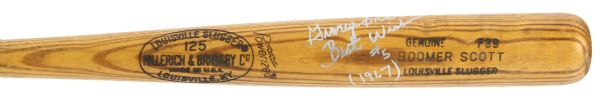 1977-79 George Scott Boston Red Sox Signed H&B Louisville Slugger Professional Model Game Used Bat (MEARS LOA/JSA)