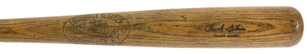 1928-31 Chuck Klein Philadelphia Phillies H&B Louisville Slugger Professional Model Game Used Bat (MEARS A8)