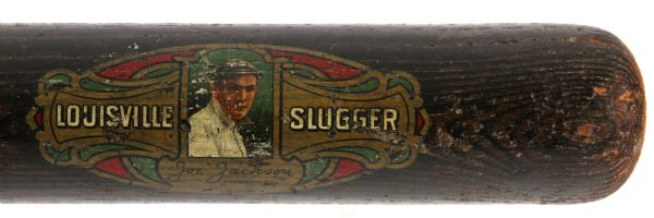 1917-20 Shoeless Joe Jackson Chicago White Sox 40JJ Professional Model Decal Bat (Excellent + Condition) MEARS LOA