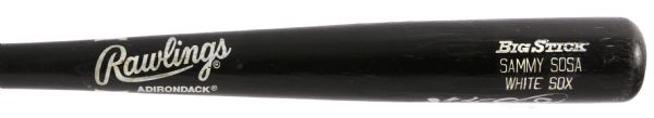 1990 Sammy Sosa Chicago White Sox Rawlings Adirondack Professional Model Game Used Bat (MEARS LOA/JSA)
