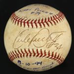1994 (August 10) Kirby Puckett Minnesota Twins Single Signed OAL Brown Metrodome Grand Slam Baseball (MEARS LOA/JSA)