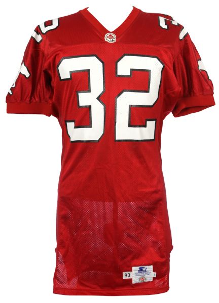 1994 Damon Smith Calgary Stampeders CFL Game Worn Home Jersey (MEARS LOA)