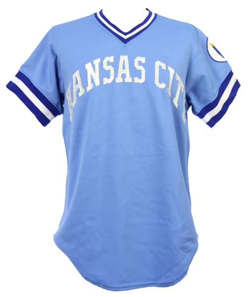 1981 George Brett Kansas City Royals Road Jersey (MEARS LOA)