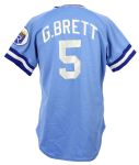 1981 George Brett Kansas City Royals Road Jersey (MEARS LOA)