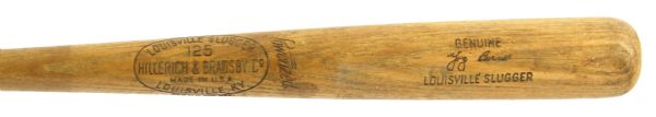 1962-63 Yogi Berra New York Yankees H&B Louisville Slugger Professional Model Spline Bat (MEARS A8)