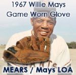 1967 circa Willie Mays San Francisco Giants MacGregor Autographed Game Worn Glove (Mays LOA / MEARS / JSA)