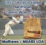 1953-58 circa Eddie Mathews Milwaukee Braves Autographed Professional Model Game Worn Glove (LOA Eddie Mathews / Original Owner / MEARS / PSA & JSA) “Documented To Have Originated in Milwaukee, WI”