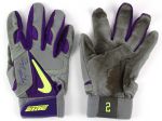 2010s circa Troy Tulowitzki Colorado Rockies Signed Game Worn Batting Gloves (MEARS LOA/JSA)