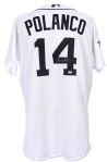 2005 Placido Polanco Detroit Tigers Signed Team Issued Home Jersey (MEARS LOA/JSA/MLB Hologram)