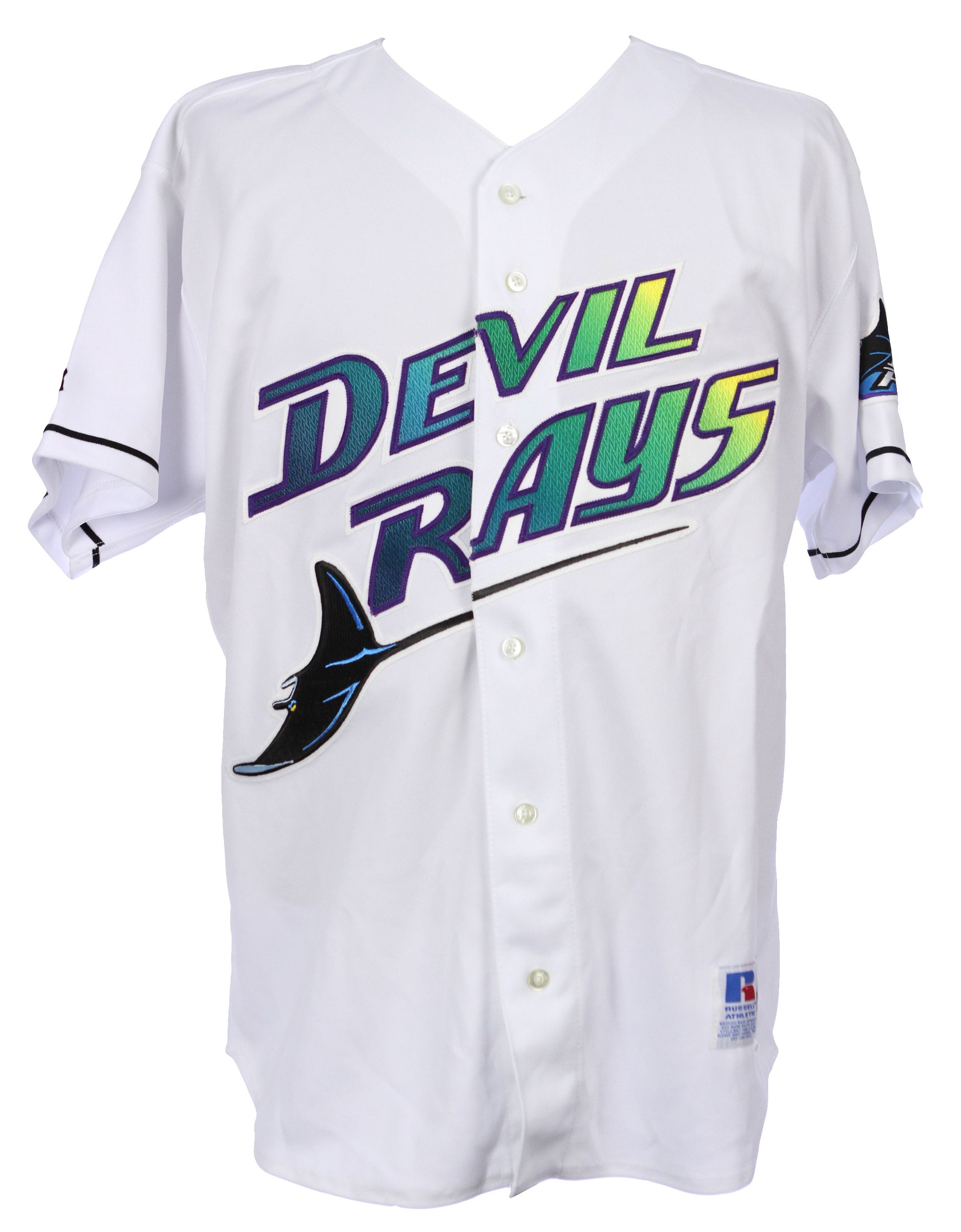 white devil rays jersey