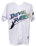 1999 Wade Boggs Tampa Bay Devil Rays Signed Game Worn Home Jersey (MEARS LOA/JSA)