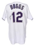 1999 Wade Boggs Tampa Bay Devil Rays Signed Game Worn Home Jersey (MEARS LOA/JSA)