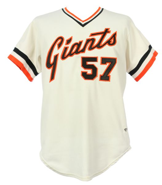 1981-83 Don McMahon/Mark Dempsey San Francisco/Phoenix Giants Game Worn Home Jersey (MEARS LOA)