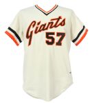 1981-83 Don McMahon/Mark Dempsey San Francisco/Phoenix Giants Game Worn Home Jersey (MEARS LOA)