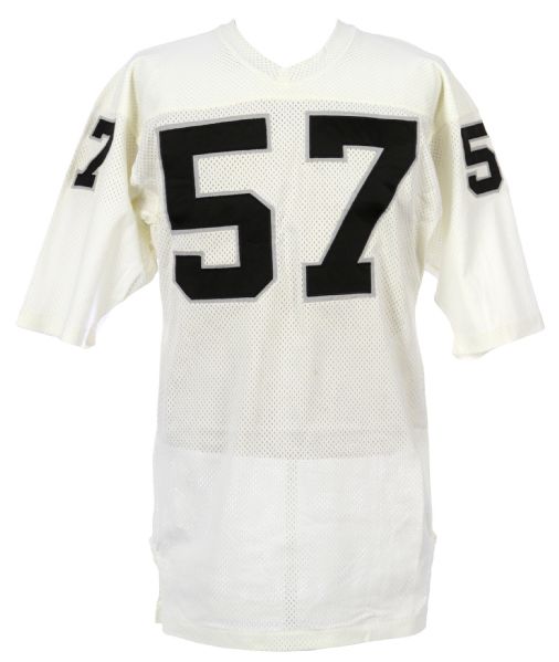 1982 Mike Hawkins Los Angeles Raiders Game Worn Road Jersey (MEARS LOA)