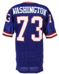 1986-91 circa John Washington New York Giants Game Worn Home Jersey (MEARS LOA)