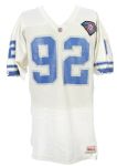 1994 Mack Travis Detroit Lions Preseason Game Worn Road Jersey (MEARS LOA)