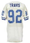 1994 Mack Travis Detroit Lions Preseason Game Worn Road Jersey (MEARS LOA)