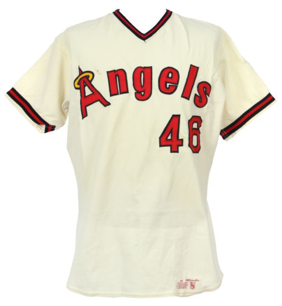 1977 Wayne Simpson California Angels Game Worn Home Jersey (MEARS LOA)