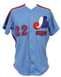 1991 Ivan Calderon Montreal Expos Game Worn Road Jersey (MEARS LOA)