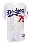 2014 (September 7) Paco Rodriguez Los Angeles Dodgers Signed Team Issued Home Jersey (MEARS LOA/MLB Hologram)