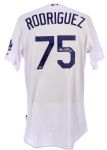 2014 (September 7) Paco Rodriguez Los Angeles Dodgers Signed Team Issued Home Jersey (MEARS LOA/MLB Hologram)