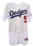 2014 (September 7) Juan Uribe Los Angeles Dodgers Signed Game Worn Home Jersey (MEARS LOA/MLB Hologram)
