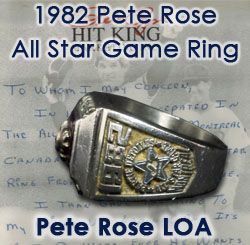 1982 Pete Rose Philadelphia Phillies Montreal All Star Game Ring w/ Exceptional Provenance & Documentation 