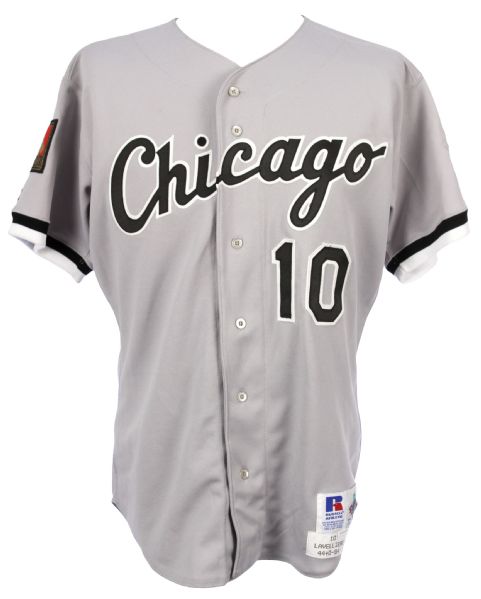 1994 Mike LaValliere Chicago White Sox Game Worn Road Jersey w/ MLB 125th Anniversary Patch (MEARS LOA)