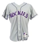 1994 Vinny Castilla Colorado Rockies Game Worn Road Jersey w/ MLB 125th Anniversary Patch (MEARS LOA)