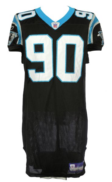 2004 Julius Peppers Carolina Panthers Game Worn Home Jersey (MEARS LOA)