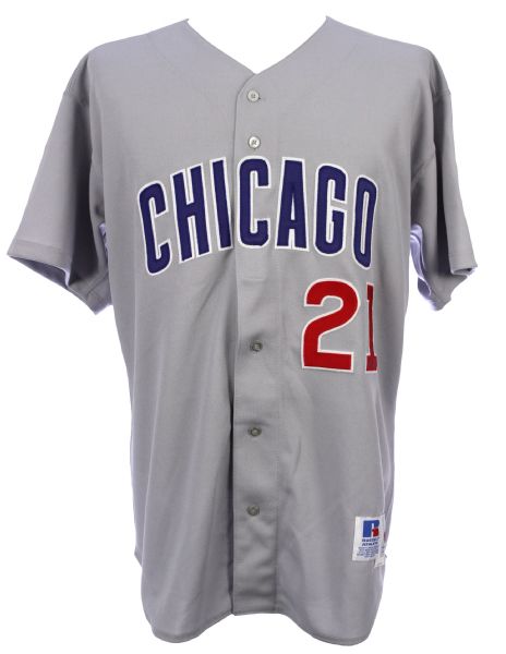 1998 Sammy Sosa Chicago Cubs Signed Road Jersey (PSA/DNA)