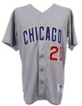 1998 Sammy Sosa Chicago Cubs Signed Road Jersey (PSA/DNA)