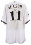2001 Richie Sexson Milwaukee Brewers Signed Game Worn Home Jersey w/ Home to Heroes Patch (MEARS LOA)