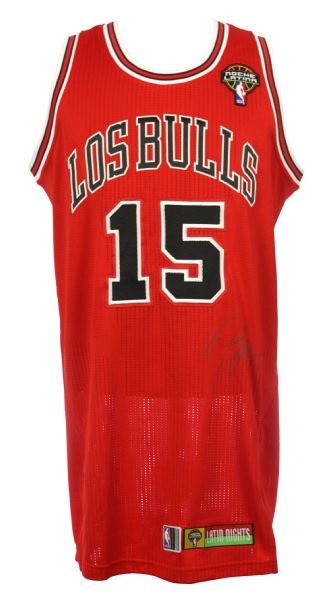 2011-12 John Lucas Chicago Bulls Signed Team Issued Los Bulls Latin Nights Road Jersey (MEARS LOA/JSA)