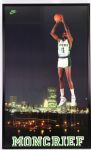 1980s Sidney Moncrief Milwaukee Bucks Autographed 24x36 Framed Poster (MEARS LOA)