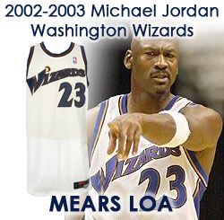 2002-03 Michael Jordan Washington Wizards Game Worn Home Jersey (MEARS LOA)
