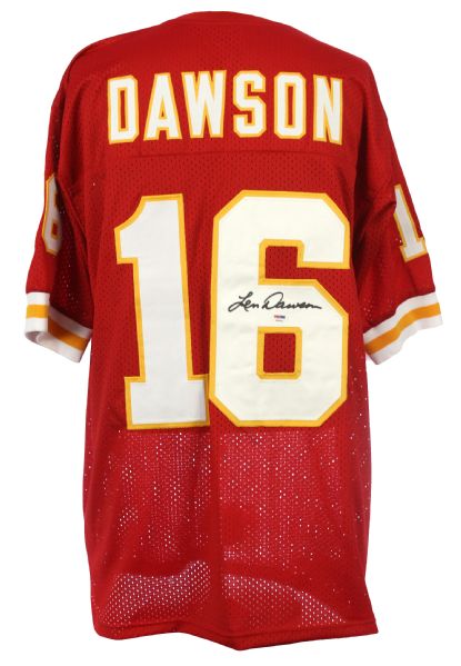 2000s Len Dawson Kansas City Chiefs Signed Jersey (PSA/DNA)