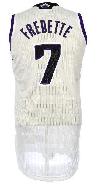 2011-14 Jimmer Fredette Sacramento Kings Signed Team Issued Home Jersey (MEARS LOA)
