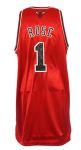 2008-09 Derrick Rose Chicago Bulls Signed Game Worn Road Jersey w/ Red 2 Memorial Patch (MEARS LOA/JSA) Rookie Season