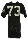 1983-84 Charley Hannah Los Angeles Raiders Game Worn Home Jersey (MEARS LOA)