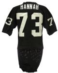 1983-84 Charley Hannah Los Angeles Raiders Game Worn Home Jersey (MEARS LOA)