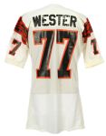1988 Herb Wester Cincinnati Bengals Preseason/Training Camp Jersey (MEARS LOA)