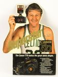 1984 circa Larry Bird Boston Celtics Cannon T70 11" x 14" Countertop Display