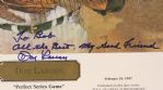 1956 Don Larsen New York Yankees Signed 16 x 20 Perfect Series Game Lithograph (JSA)