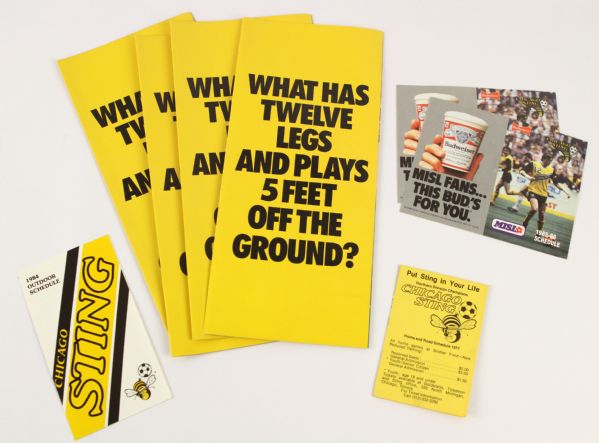 1977-87 Chicago Sting NASL Memorabilia Collection - Lot of 8