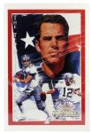 1993-94 Rare (undated) Roger Staubach Dallas Cowboys 20x30 The Ted Williams Card Co. Promotional Poster