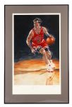 1987-94 John Paxson 18"x30" Artwork Signed (222/500)