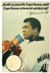 1970s Muhammad Ali World Heavyweight Champion 26" x 36" Linenbacked German Language Capri-Sun Poster